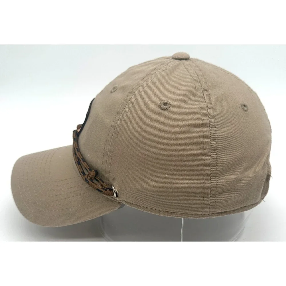 Findlay Rope Baseball Cap Hat Strap‎ Back Adjustable Tan Cotton Stash Pocket